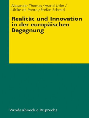 cover image of Realität und Innovation in der europäischen Begegnung